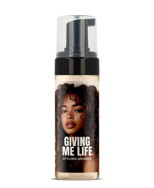 GIVING ME LIFE Styling Mousse for Straight & Curly Hair